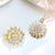 Fidget jewellery for adults sunflower ring and necklace set on white background