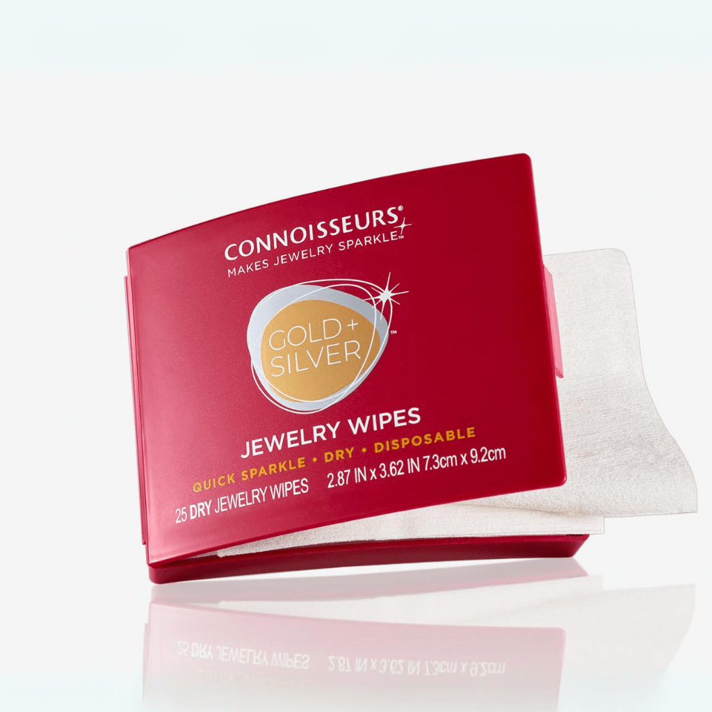Jewelry Cleaning Wipes by Connoisseurs on white background