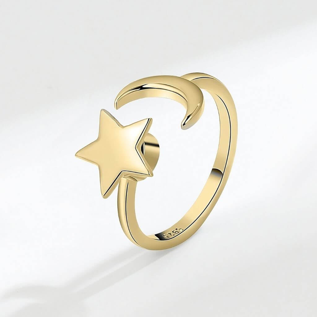 Melrose Diamond Moon + Stars Ring – Jemma Sands