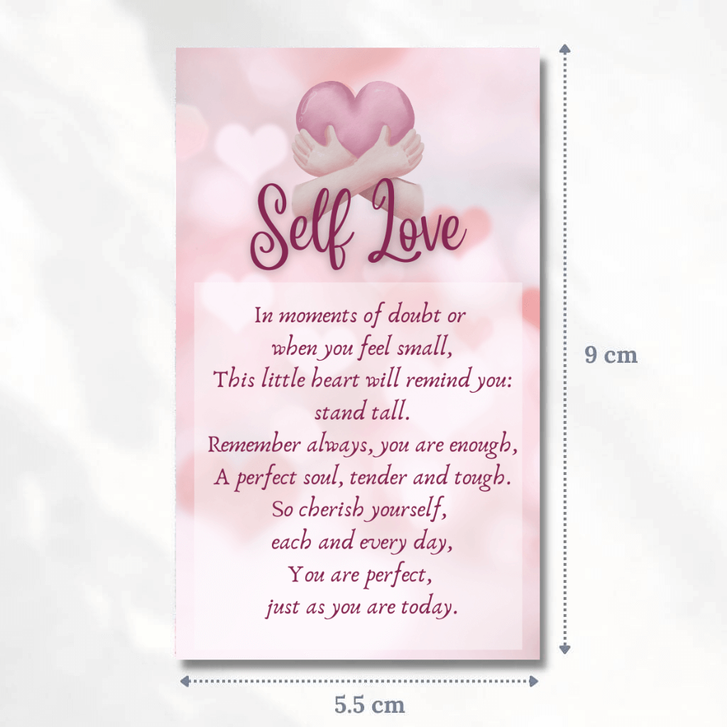 My Anxiety Ring message card Self Love