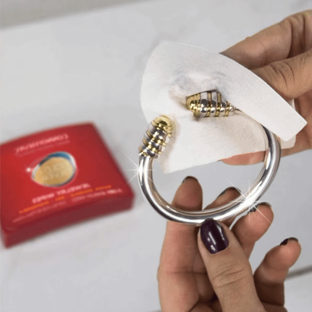 Jewelry Cleaning Wipes by Connoisseurs on white background