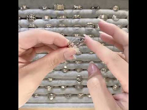 Harmonia fidget ring sterling silver video