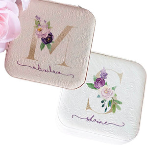 Personalised gifts for bridesmaids white and pink jewellery boxes