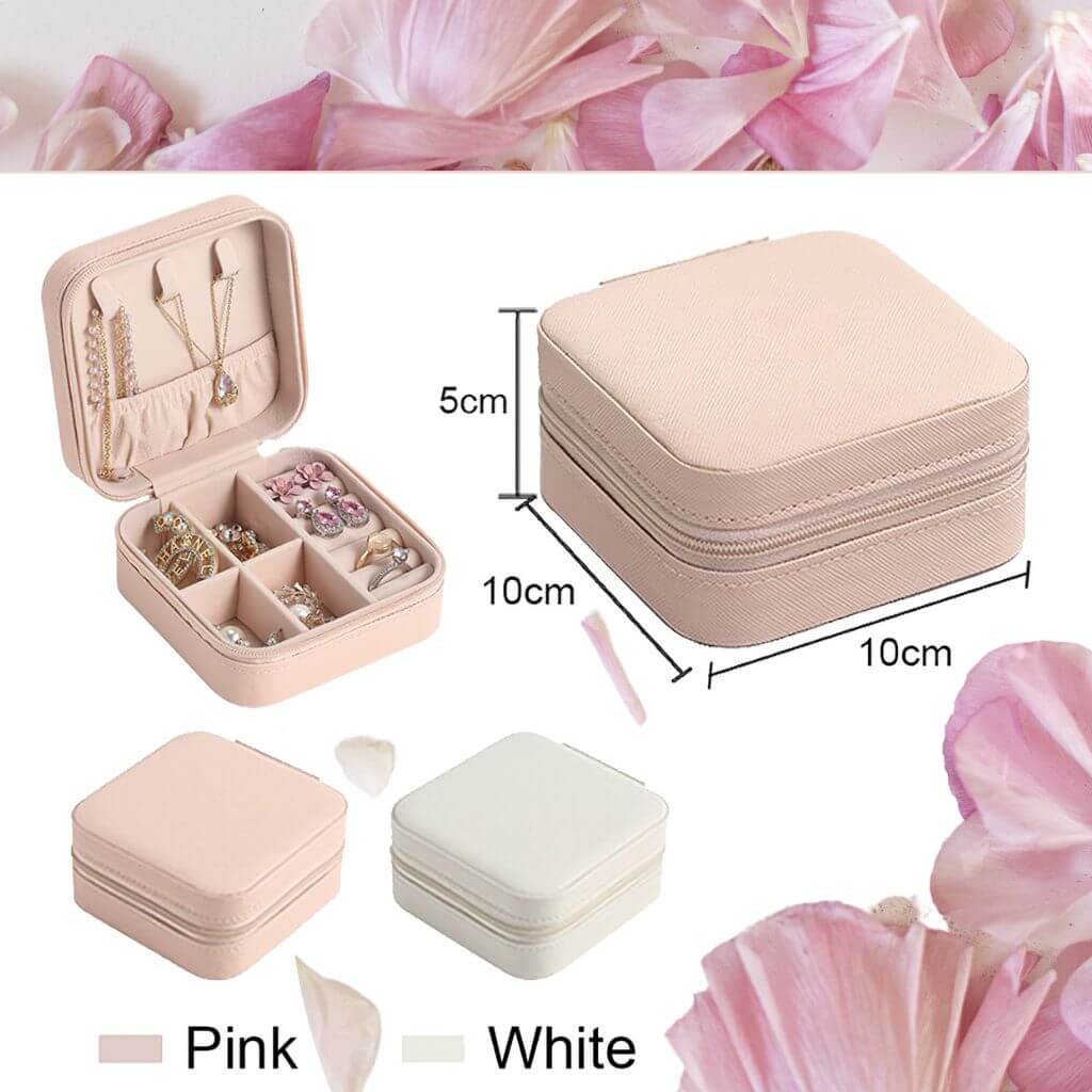 Personalised travel jewellery box product dimensions